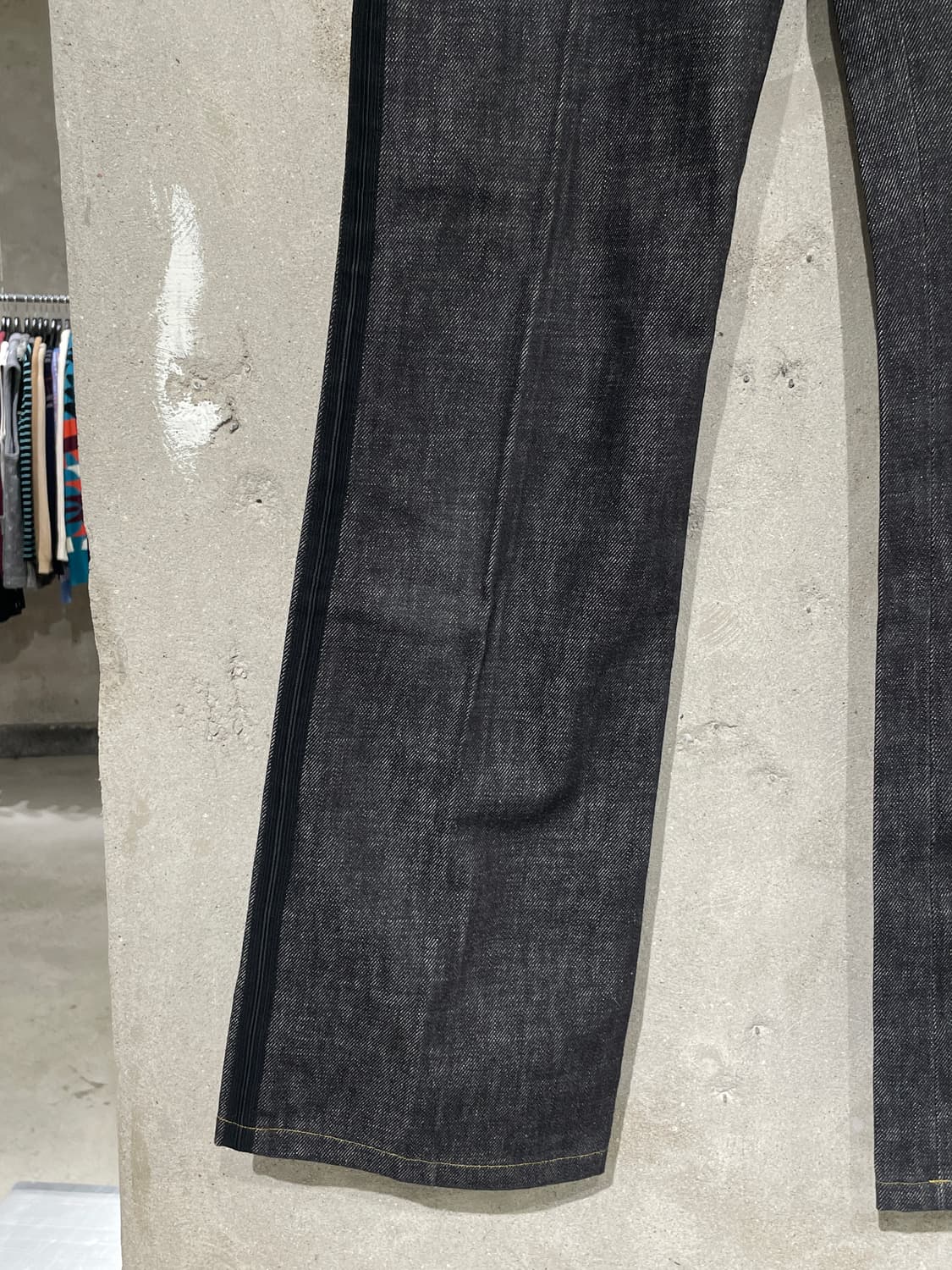 돌체 앤 가바나 흑청 패널 세미 부츠컷 데님 팬츠 상품이미지4