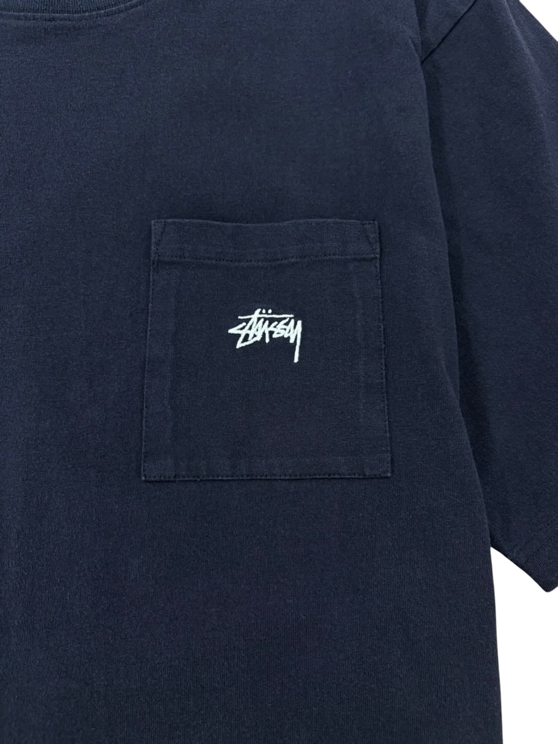 스투시 포켓 반팔 티셔츠 블랙 (XL) 상품이미지3