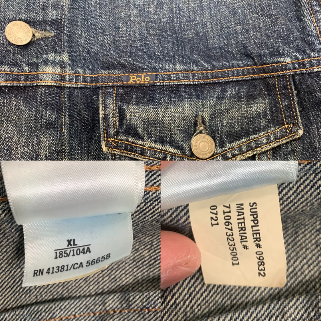 폴로 랄프로렌 페이디드 데님 트러커 자켓 상품이미지9