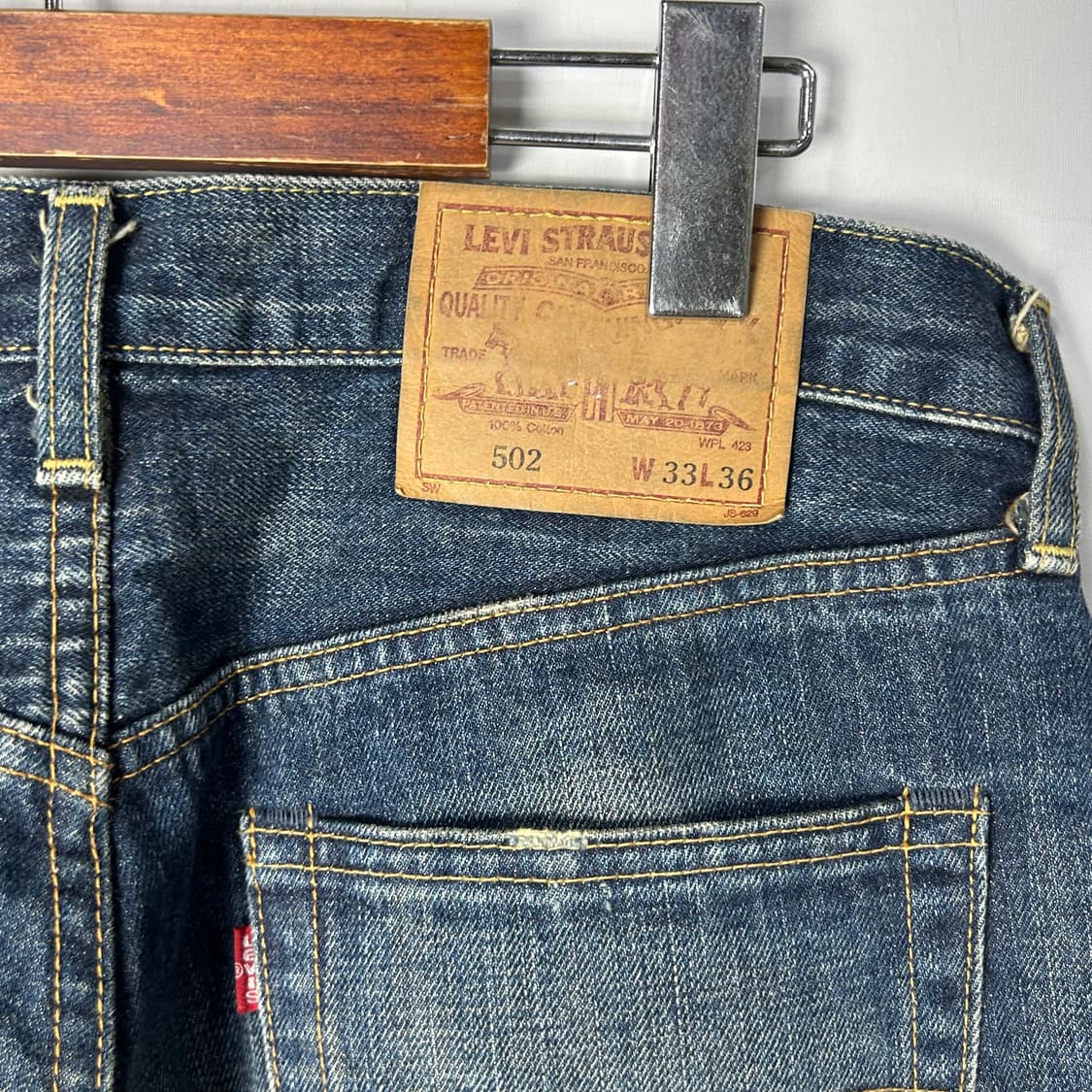 [LEVI'S] 00S 리바이스 재팬 502-XX 워싱 데님팬츠 상품이미지8