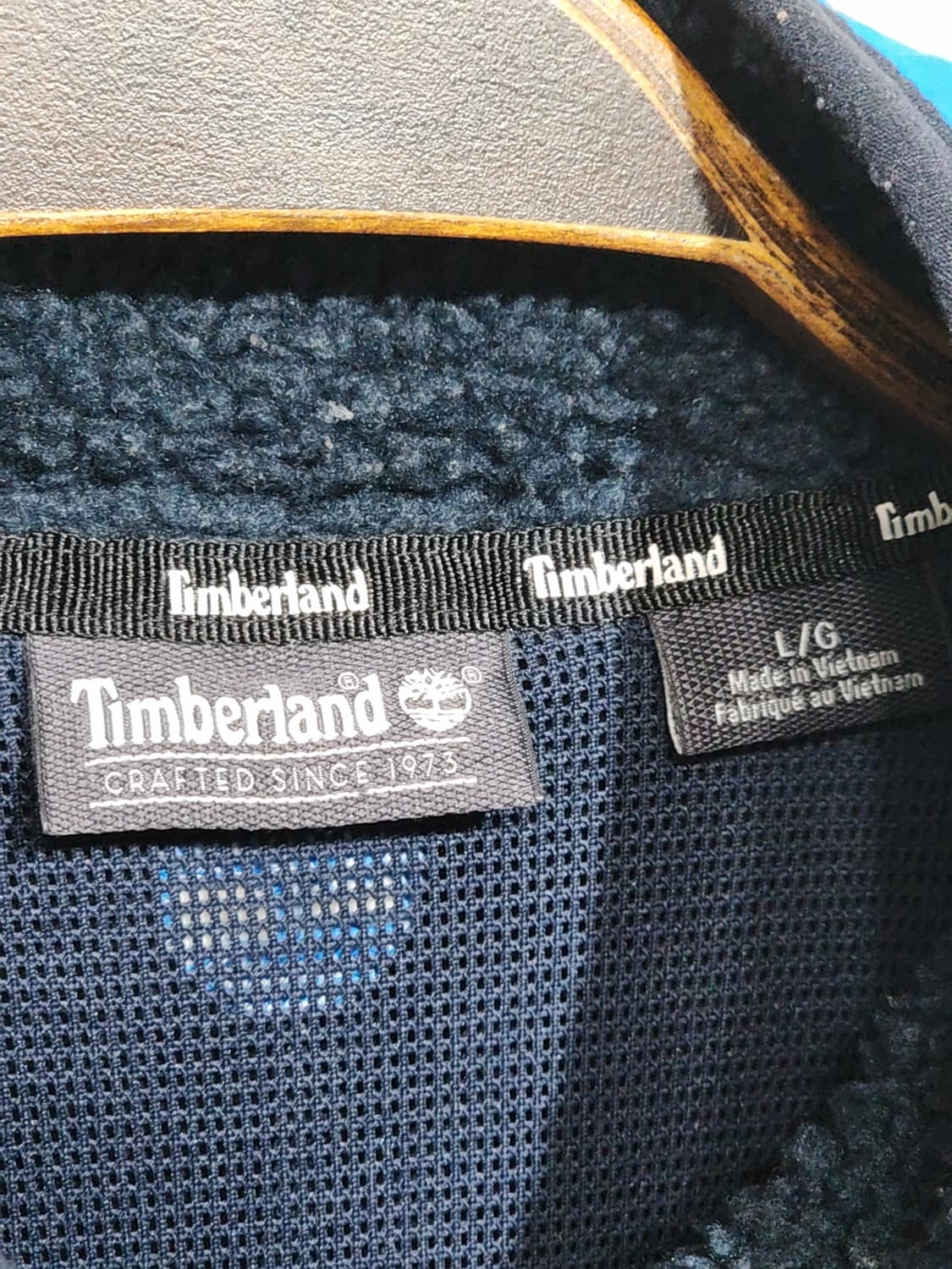 (XL) 팀버랜드 플리스 점퍼 배색 뽀글이 후리스 자켓 아웃도어  상품이미지3