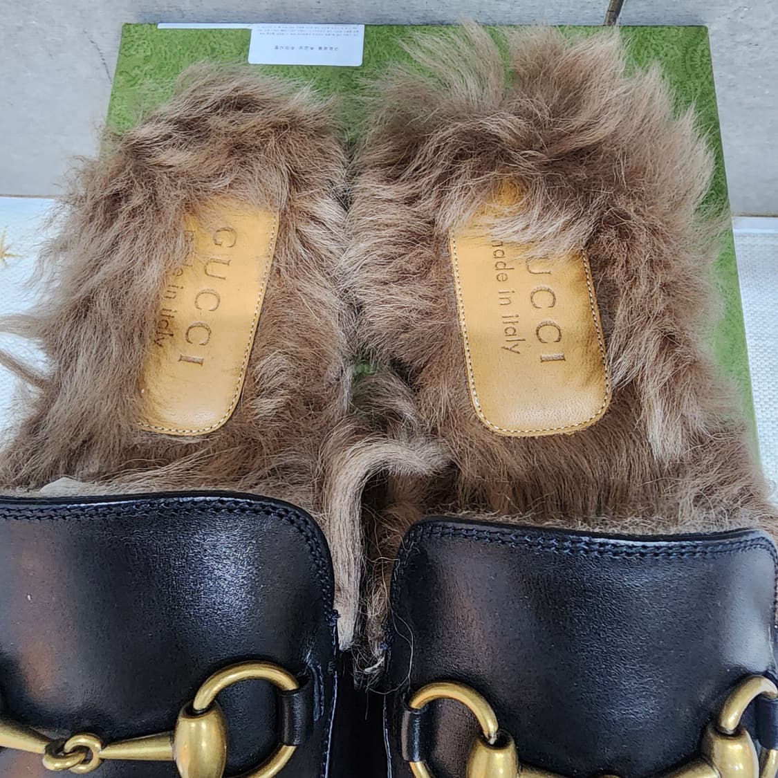 구찌 프린스타운 블랙 레더 7.5 새제품 상품이미지4