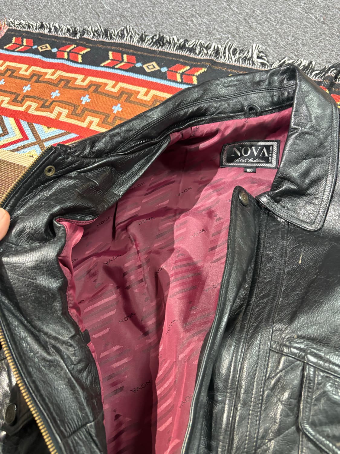 빈티지 NOVA 양가죽 A-1봄버자켓 상품이미지7