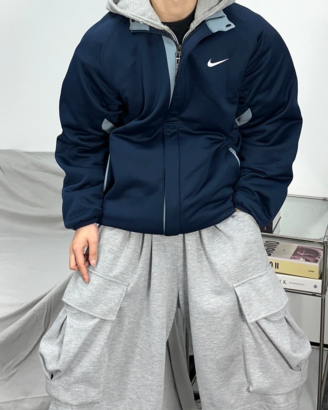 나이키 딥네이비 트랙탑 져지 L 상품이미지2