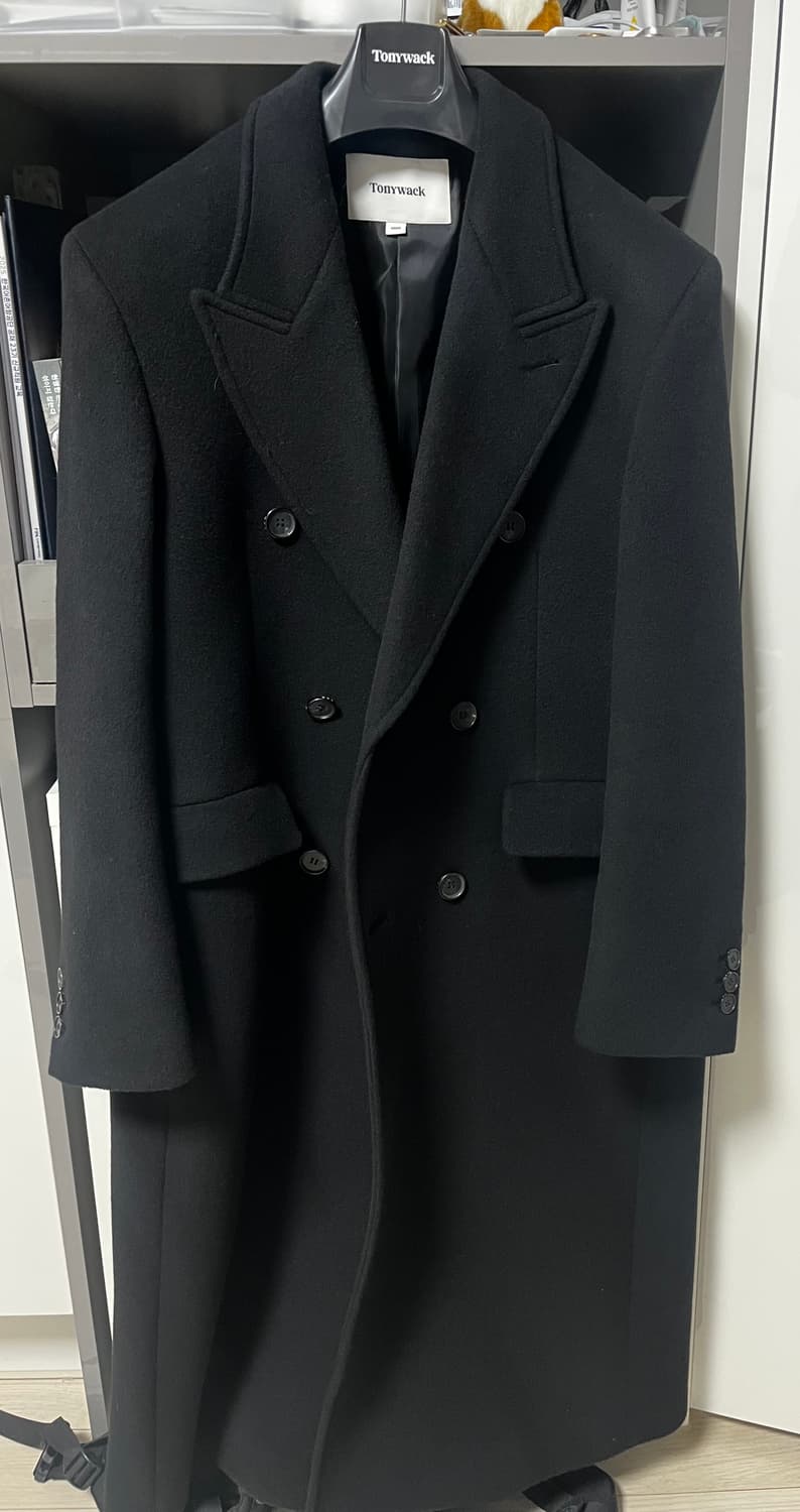 토니웩 23Fw 더블브레스티드 코트 블랙 M 상품이미지2
