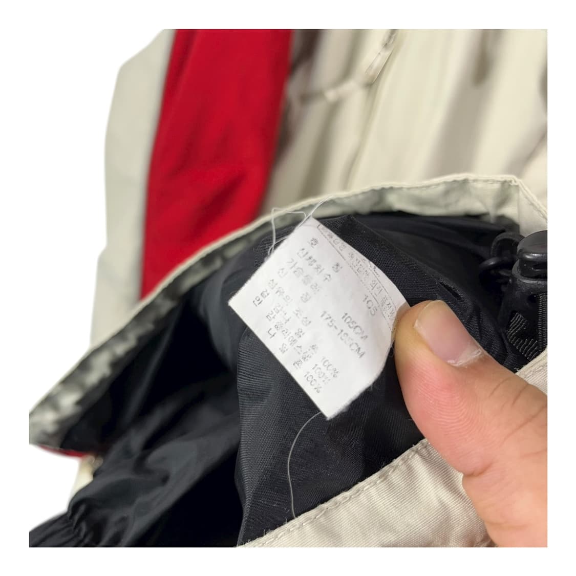 [The North Face] 노스페이스 레드 배색 바람막이 상품이미지6