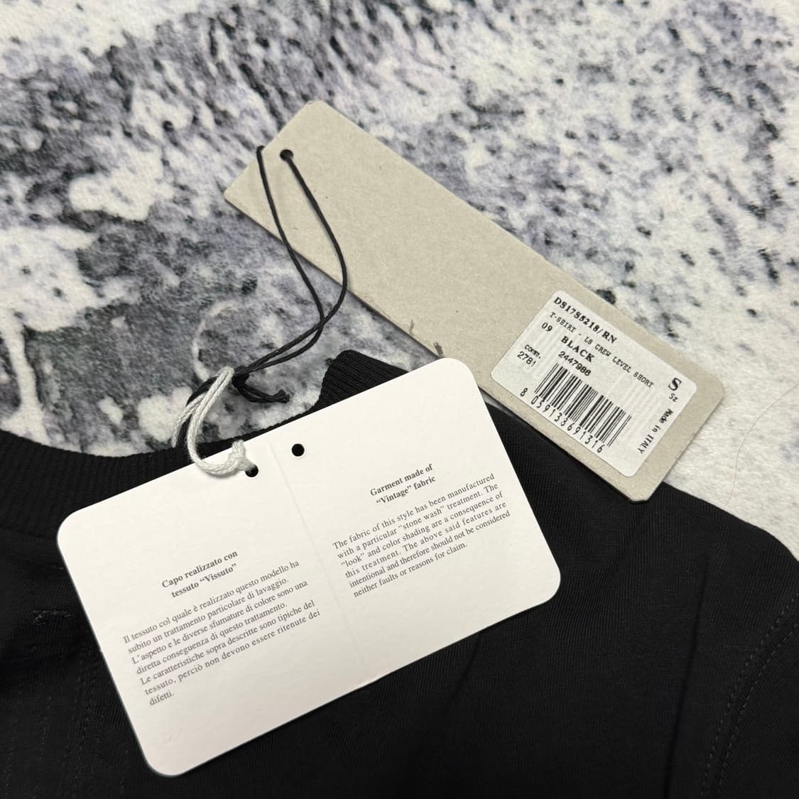 (새상품) 릭오웬스 다크쉐도우 롱슬리브 블랙 S 상품이미지3