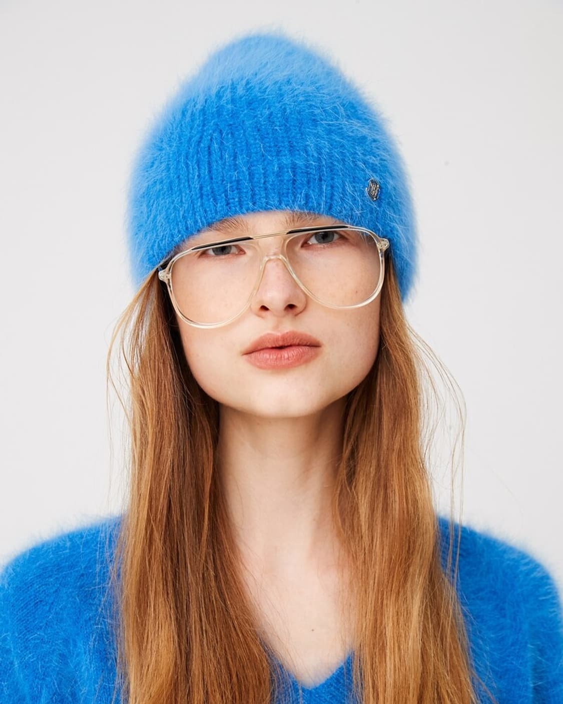 [OS] 문선 프리미엄 앙고라 비니 바이스 블루 상품이미지2