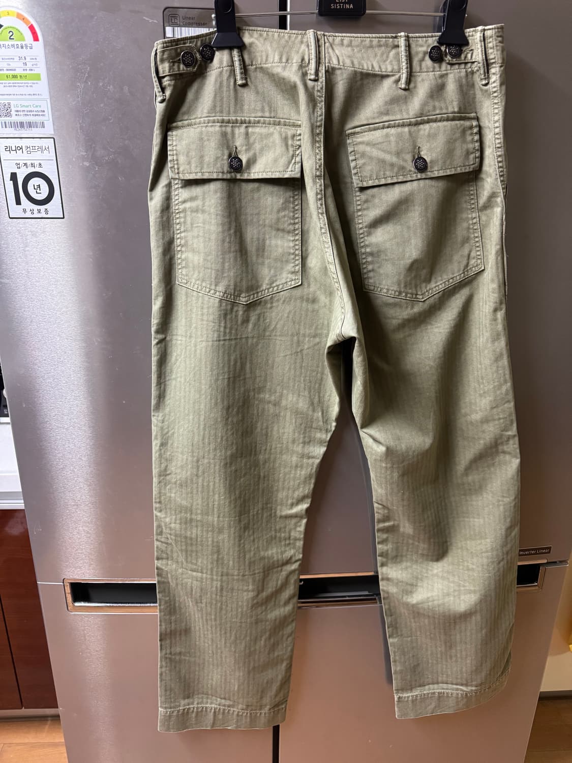 RRL 헤링본 퍼티그팬츠 31/32 팝니다. 상품이미지5