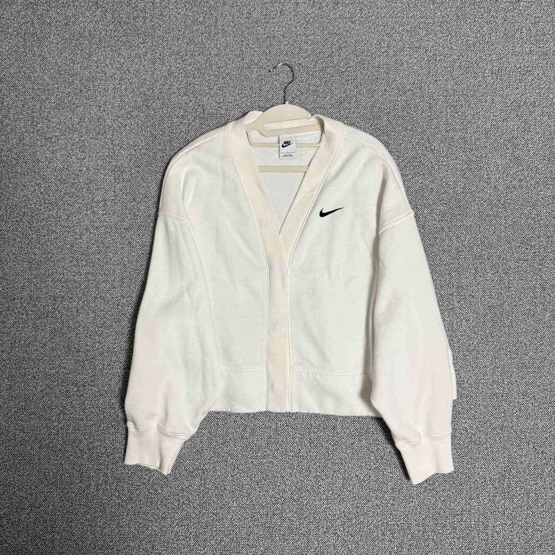 나이키 스우시 가디건 화이트 우먼스 L 상품이미지1