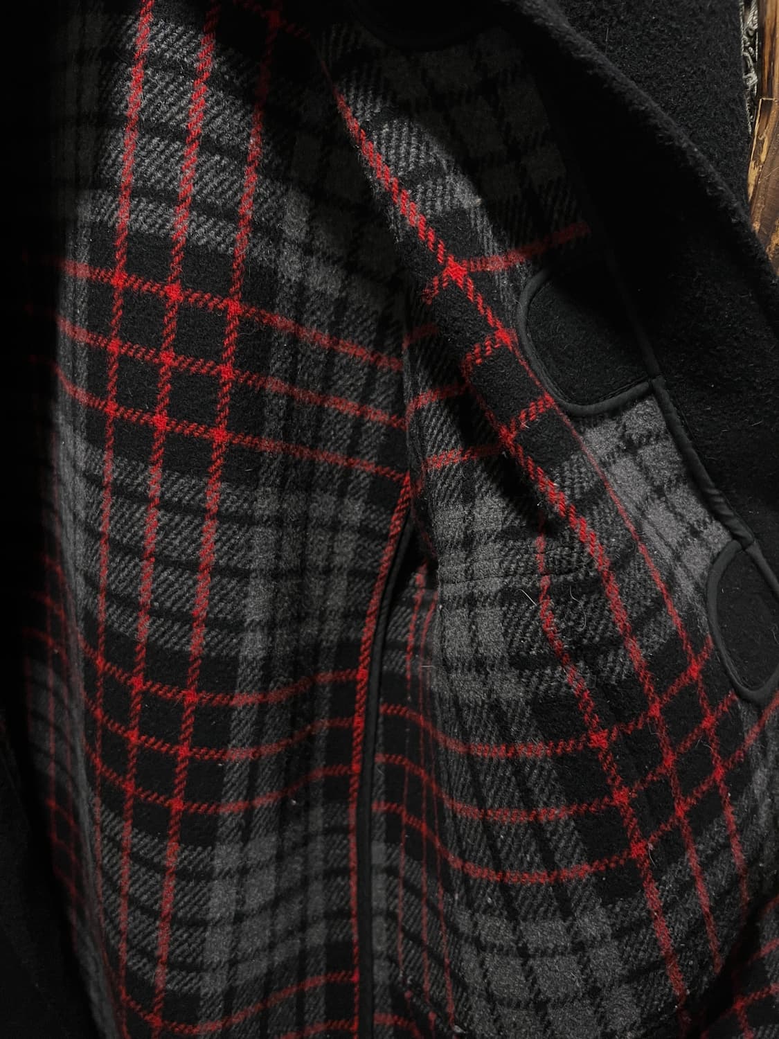 [S]90's Gloverall 글로버올 우먼스 블랙 울 더플 코트 상품이미지7