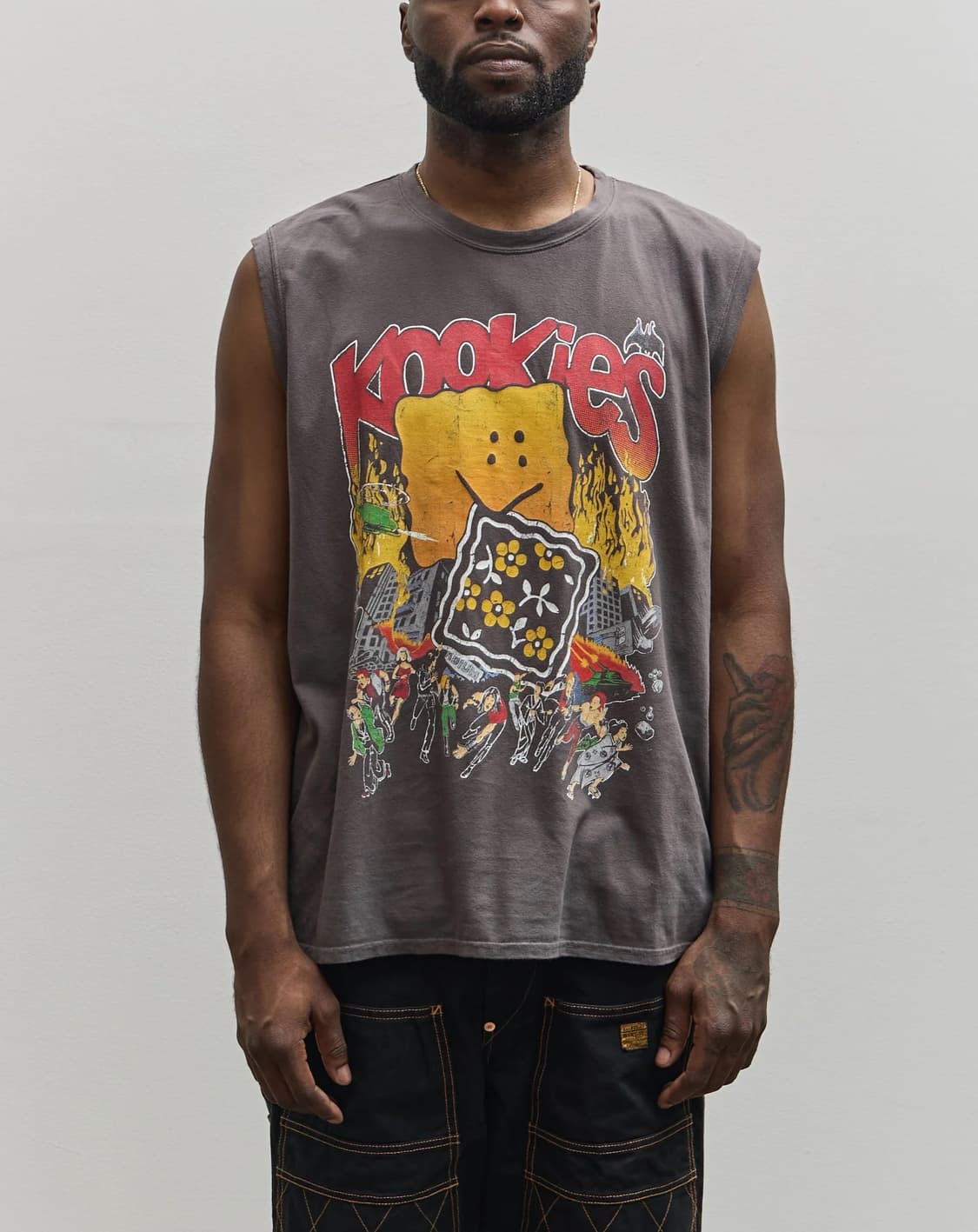 KAPITAL — 20 Jersey Sleeveless Big T 상품이미지2