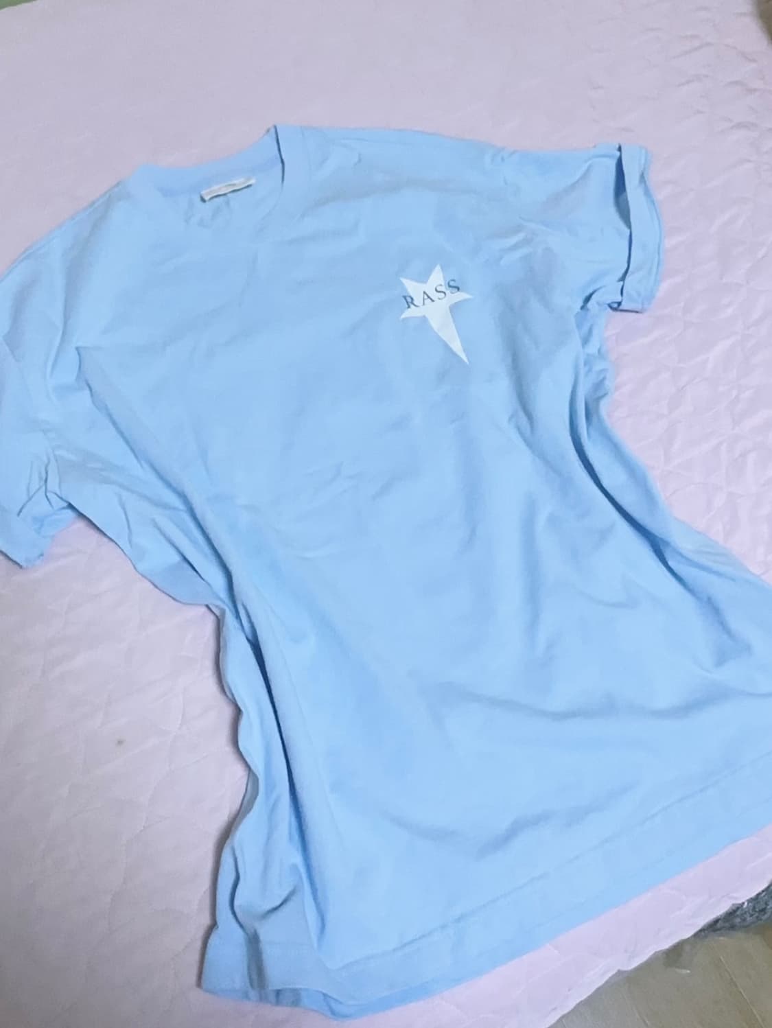 연하늘 시나모롤깔 흰하 핀터깔 반팔 T 이코핑세진리솜빈티지 히메갸루 상품이미지1