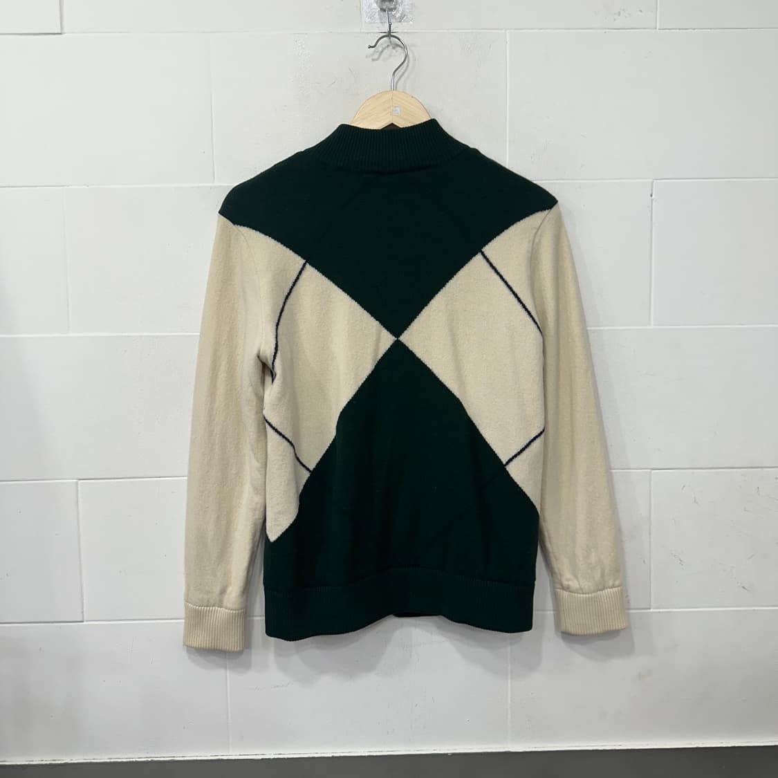 빈폴 아가일 니트 집업가디건 상품이미지5