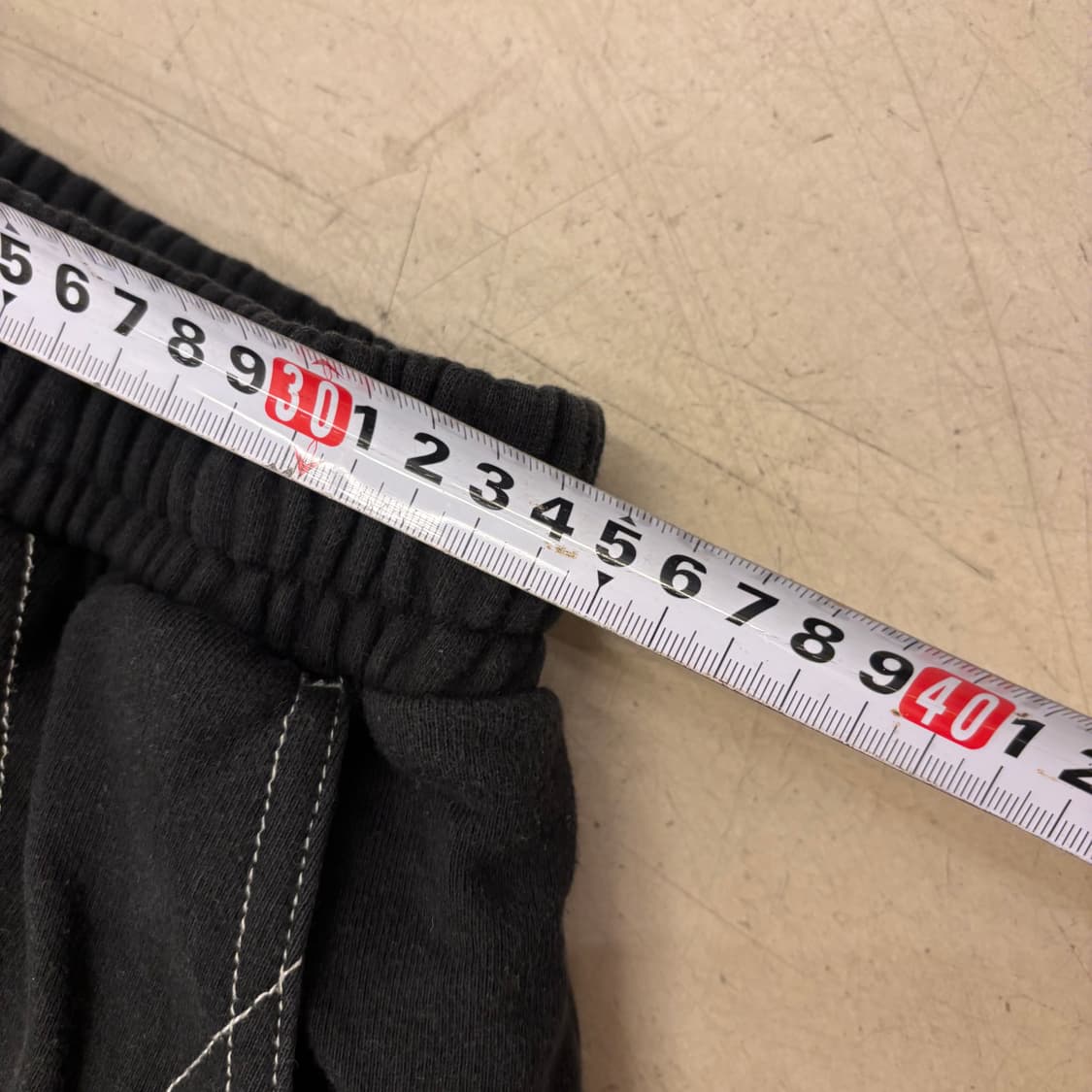 트래블 스티치 스트링 블랙 팬츠 상품이미지5