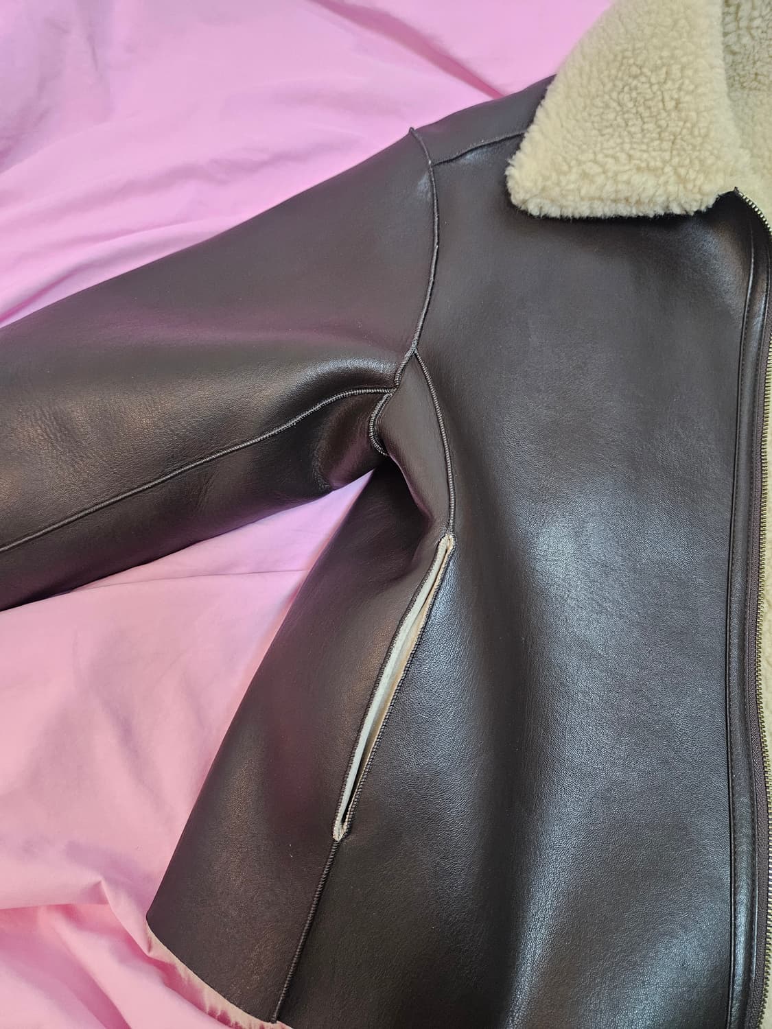 파사드패턴 리버시블 무스탕 상품이미지8