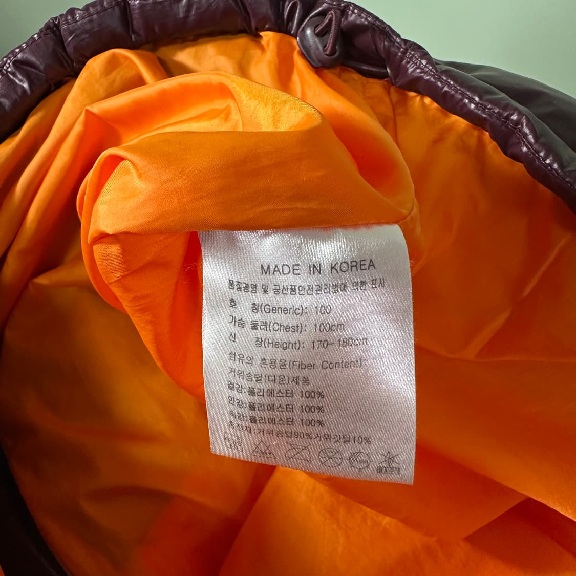 100 L 나이키골프 자주색 스우시 경량 패딩점퍼 상품이미지6