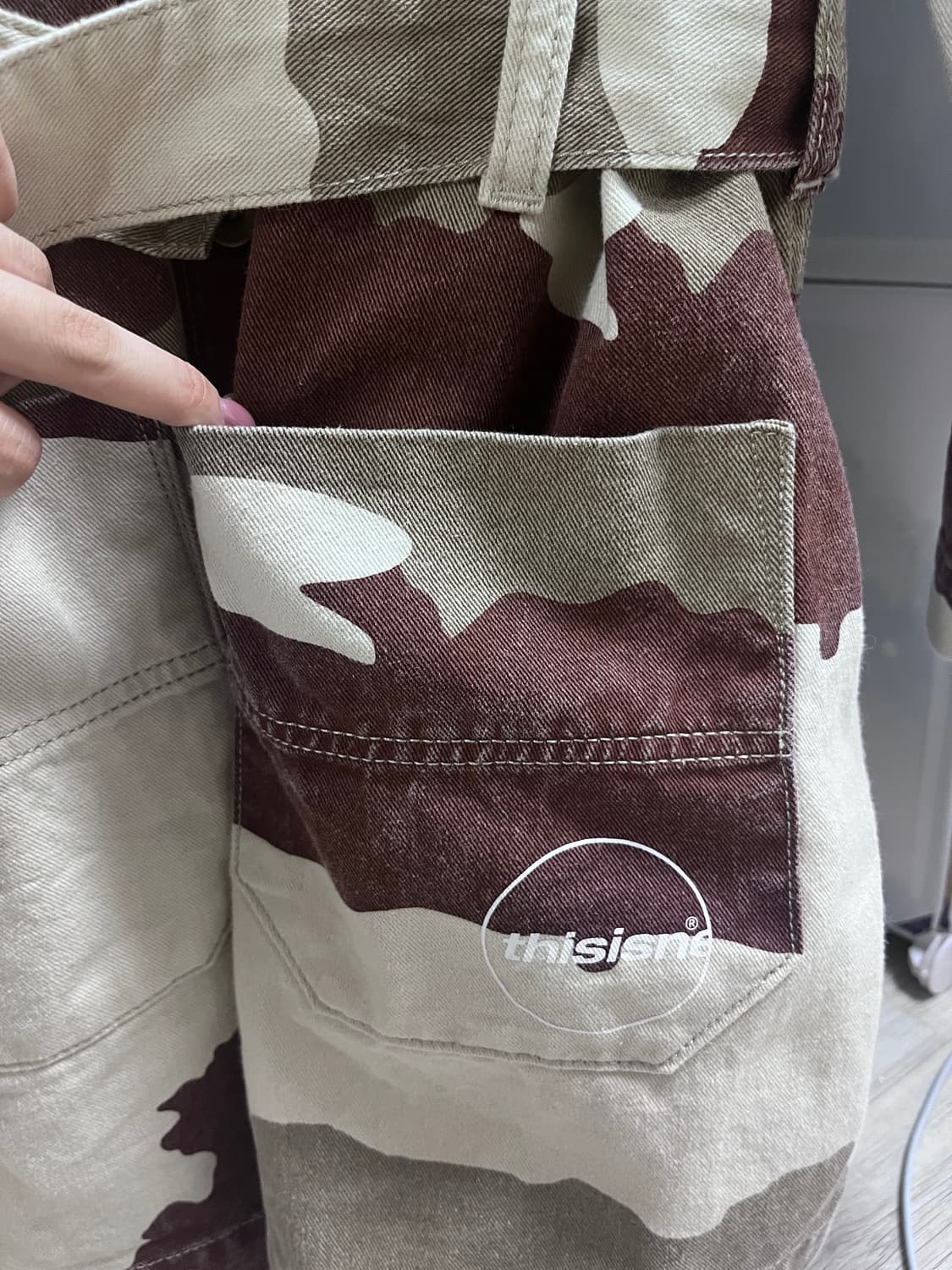 디스이즈네버댓 카모 미디 원피스 상품이미지6