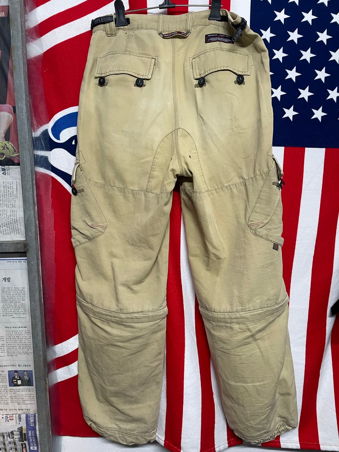 90s Triple five nyc 카고바지 상품이미지7