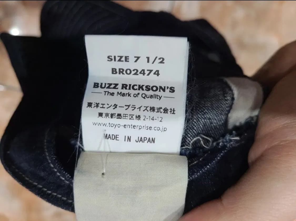 BUZZ RICKSON'S 버즈릭슨 ARMY 데님 볼캡 "PW"스텐실 상품이미지6