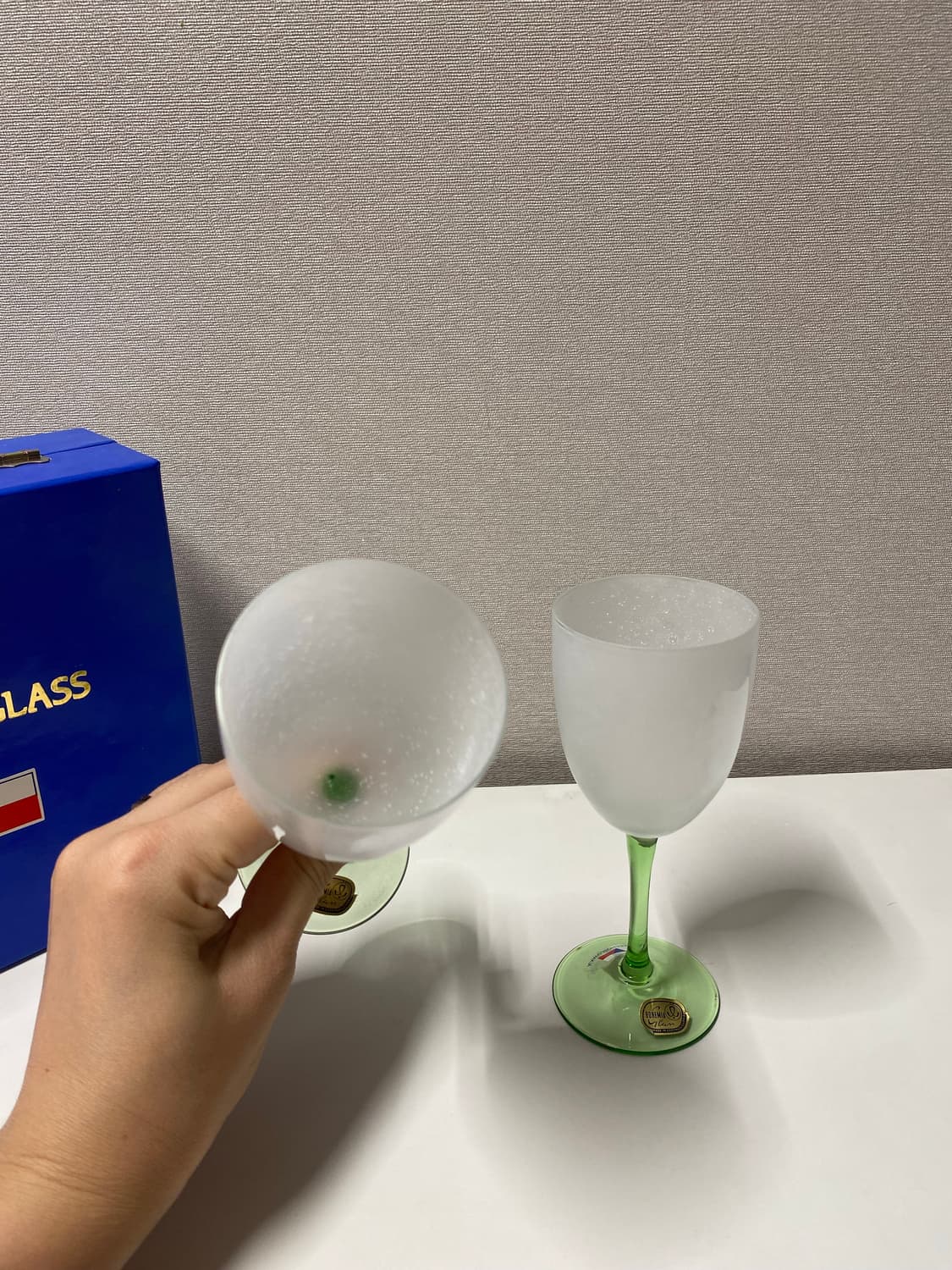 미사용 체코 보헤미아 와인잔 글라스 세트 상품이미지8