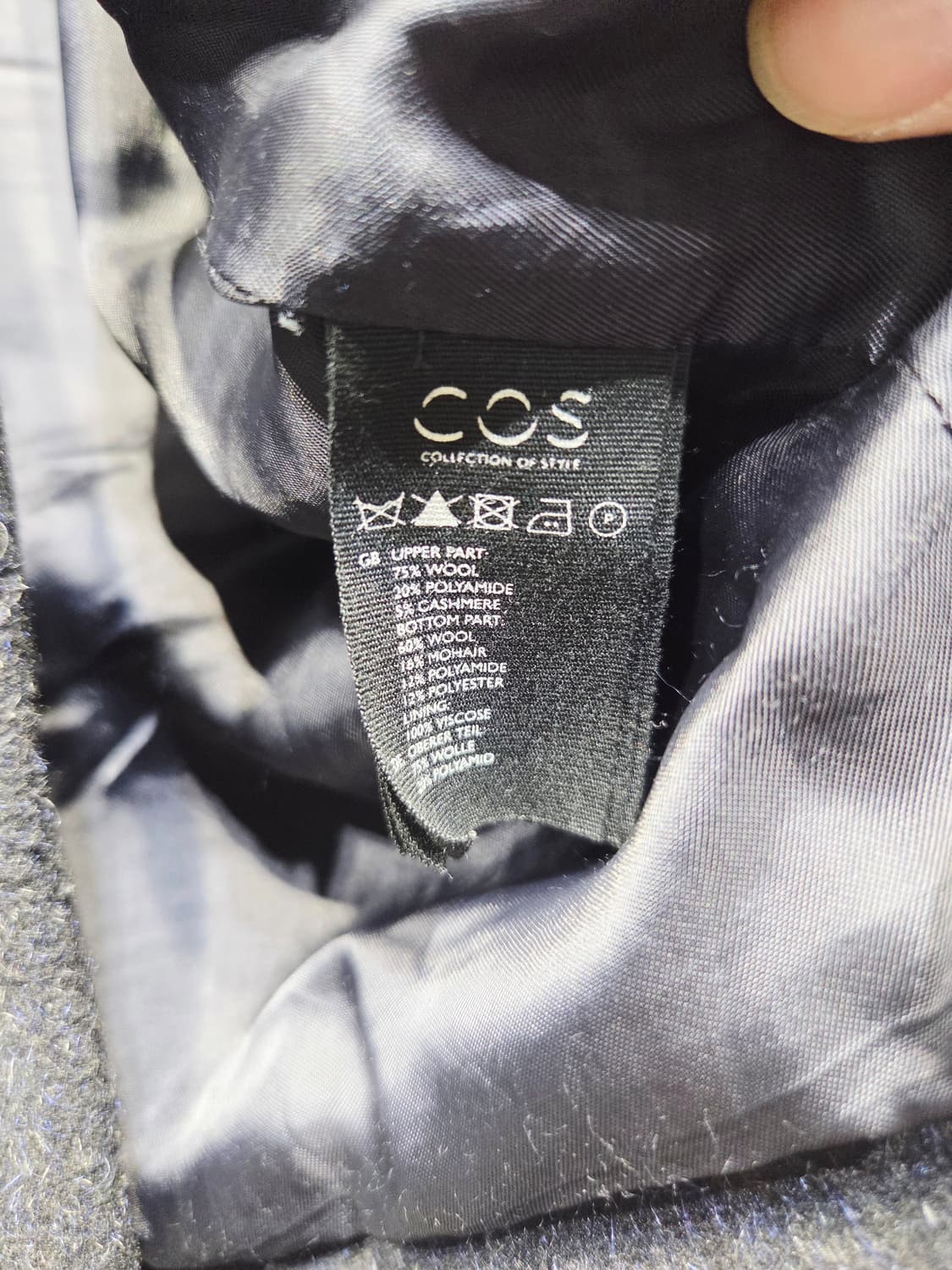 코스(COS). 여자 더블 브레스티드 울+캐시미어 코트_34 상품이미지8