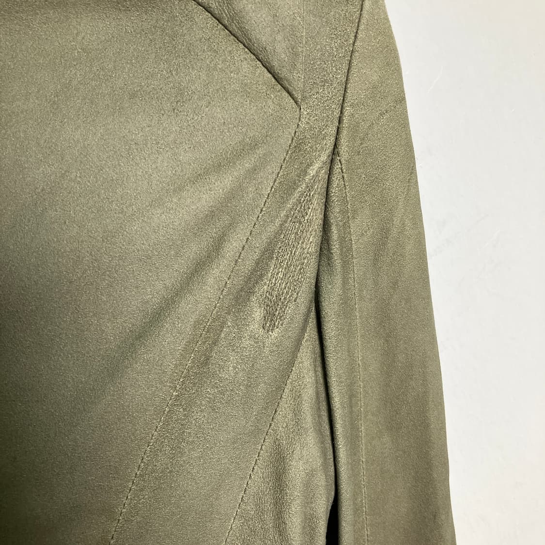 시스템 사선 지퍼 드레이프 가죽 자켓 상품이미지10