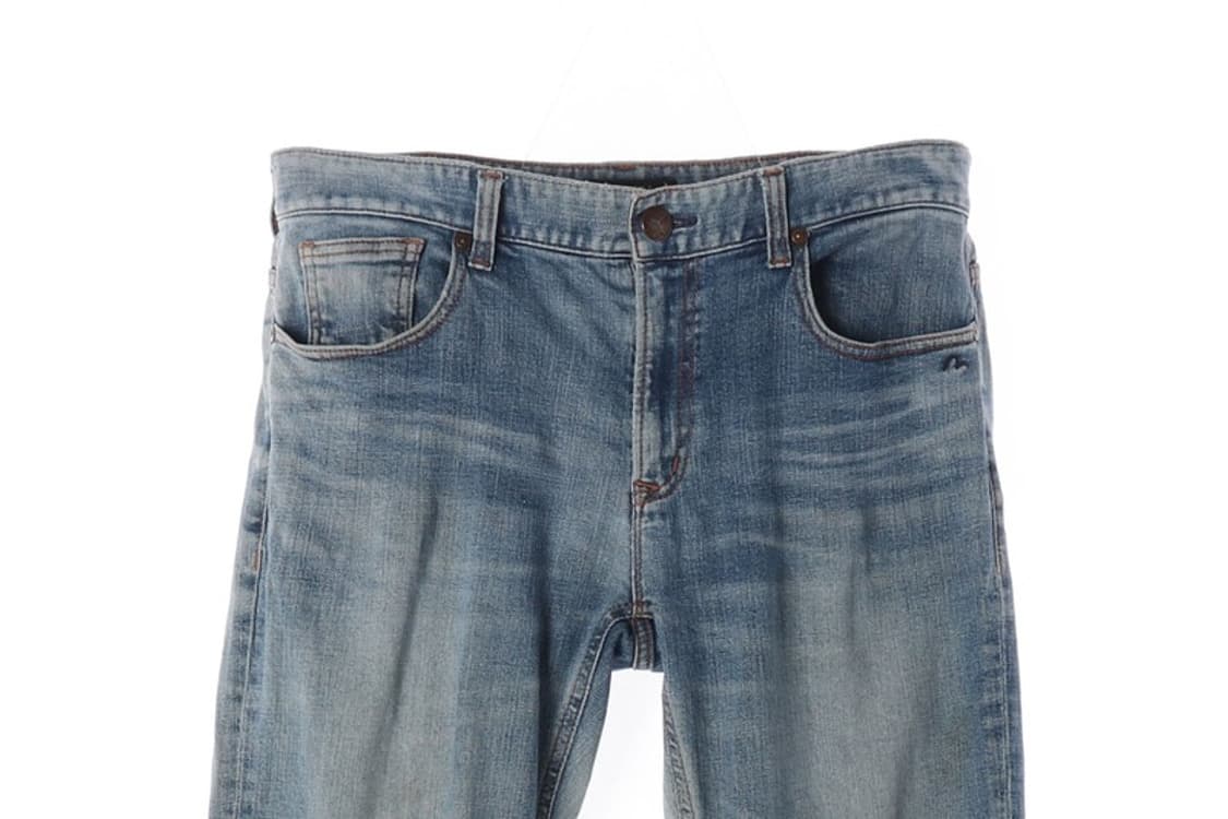 EVISU 시그니처 로고 슬림핏 연청 데님 팬츠 상품이미지3