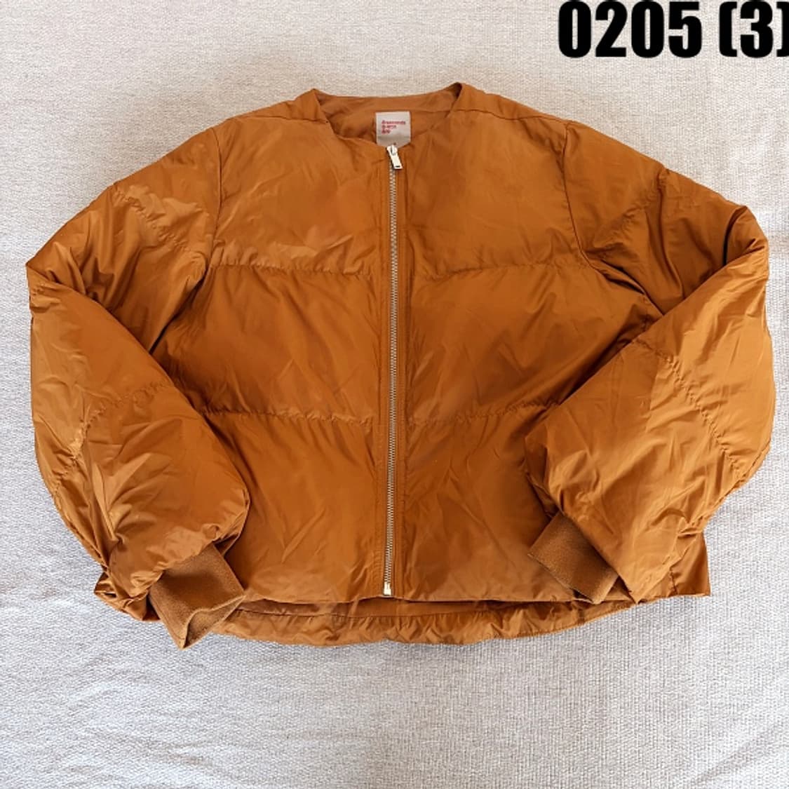 [M] 에잇세컨즈 라운드넥 오버핏 겨자색 패딩점퍼 0205(3) 상품이미지1