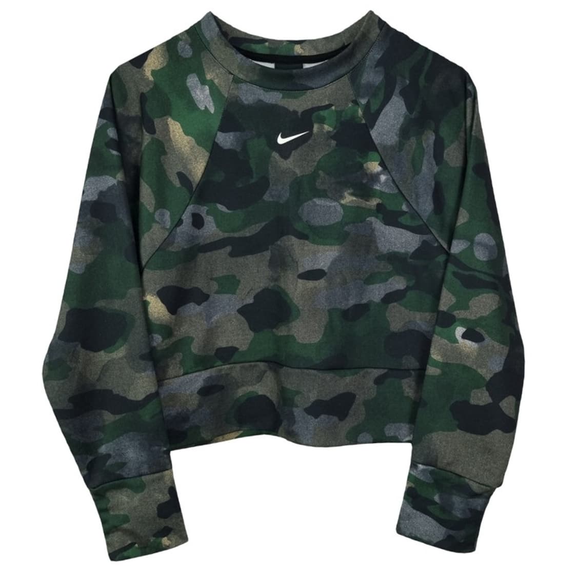 [나이키] 스우시 프린팅 카모 패턴 크롭 맨투맨 M19405 상품이미지2