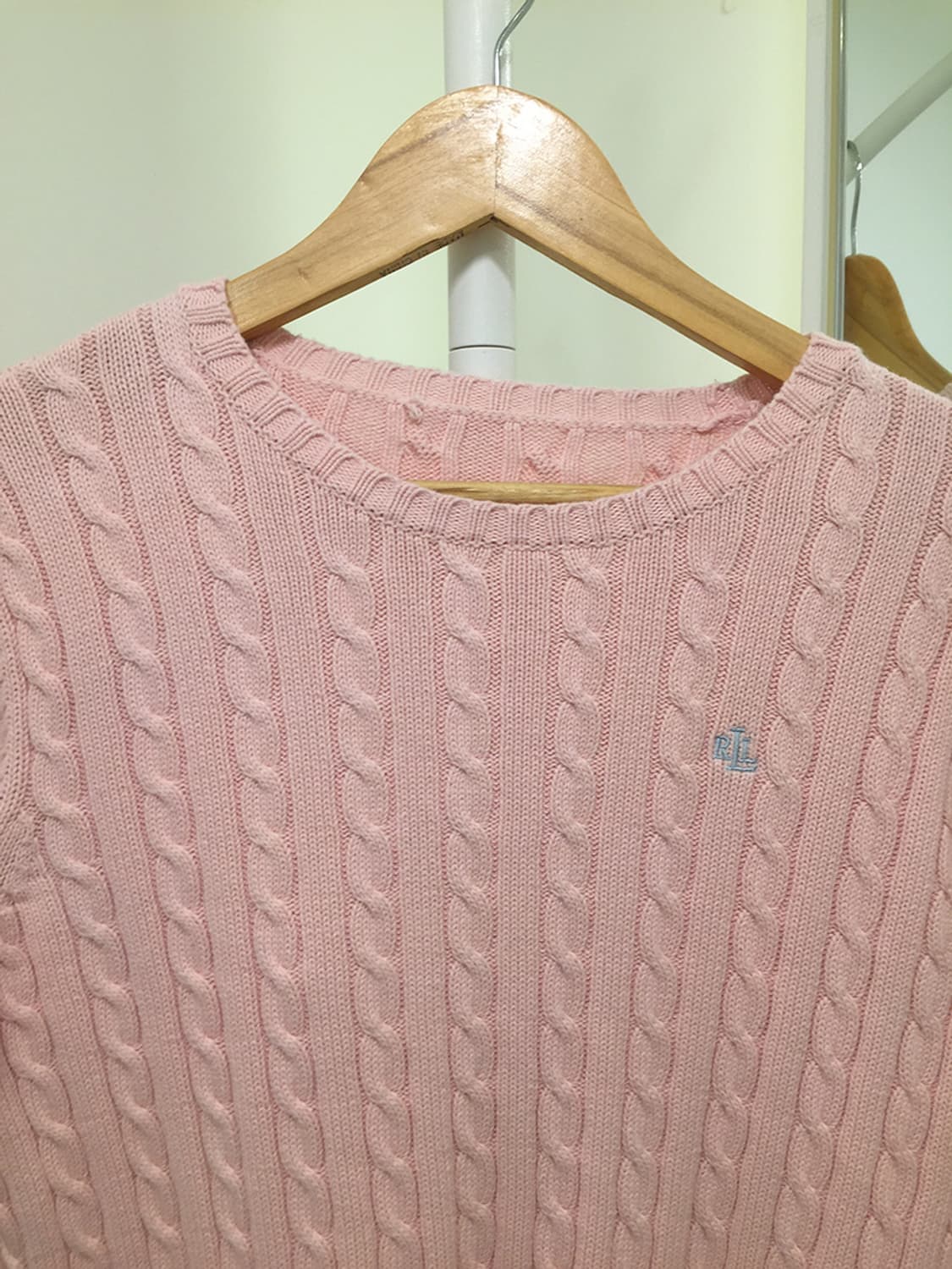 여성 폴로 꽈배기 라운드니트 95 상품이미지5