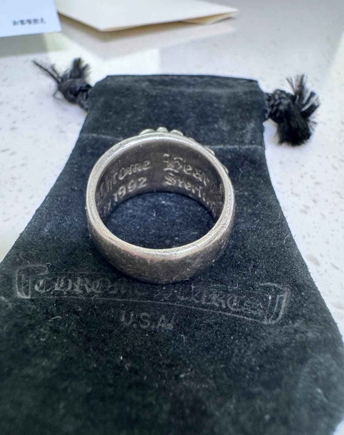 US9 19호 크롬하츠 플로랄링 영수증 포함 상품이미지4