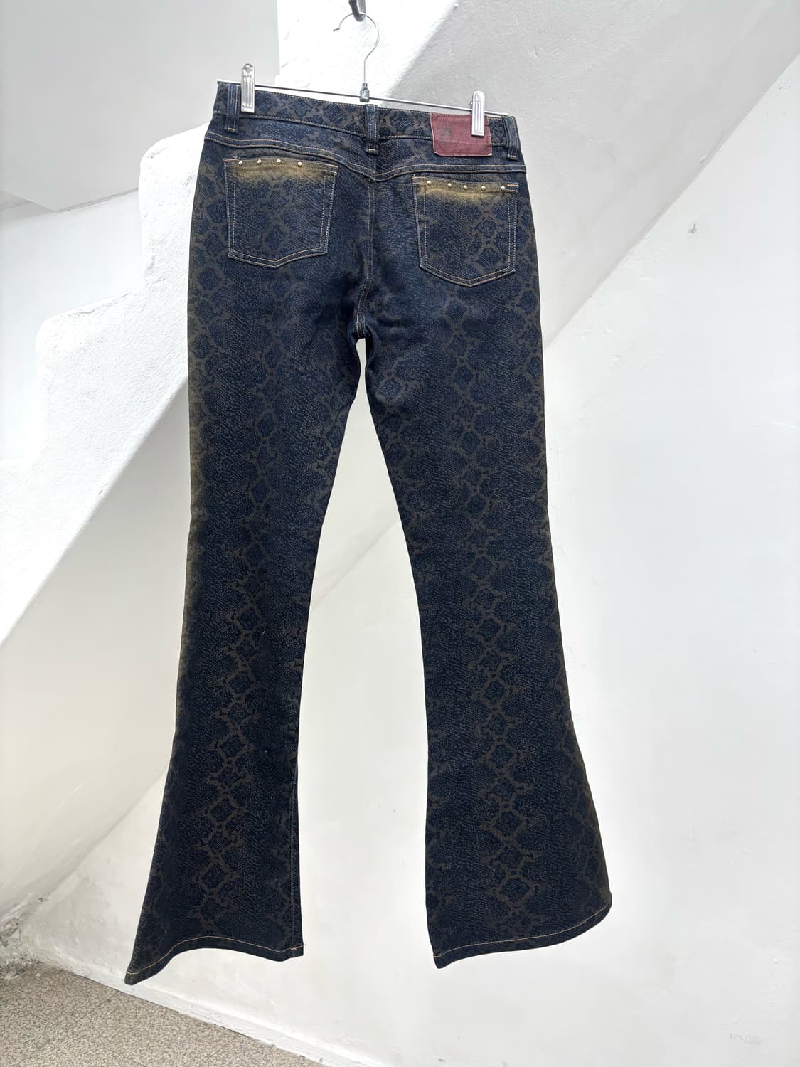 Python stud detail boots cut denim 상품이미지5