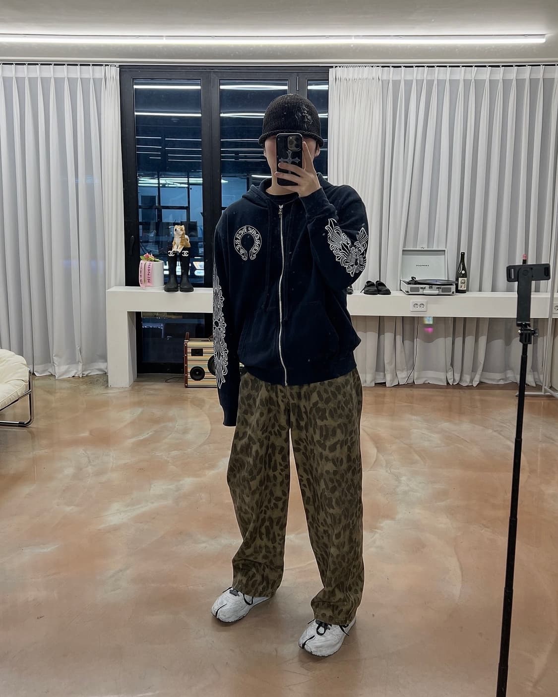 크롬하츠 홀스슈 플로랄 후드집업 상품이미지8