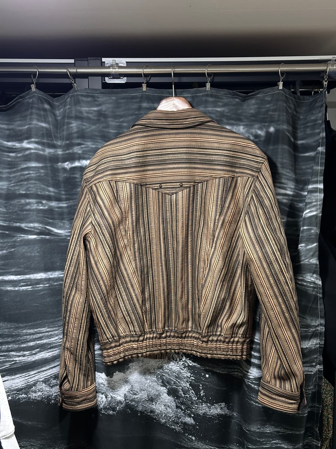 44) 엘무드 로데오 트러커 블루종 자켓 웨스턴 스트라이프 상품이미지3