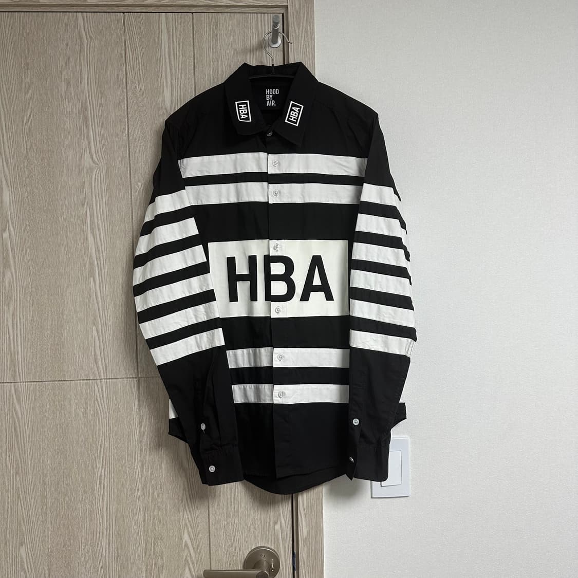 후드바이에어 로고박스 셔츠 M 상품이미지1