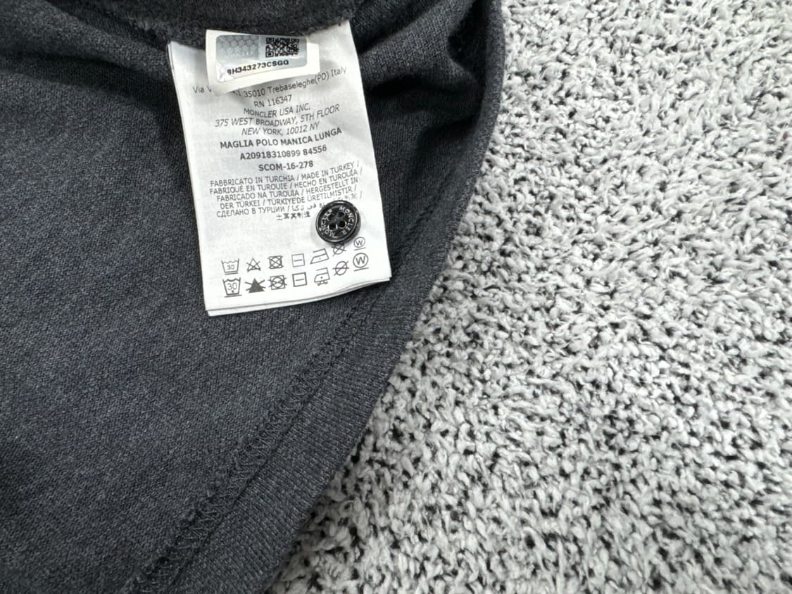 몽클레어 로고 긴팔 카라티 상품이미지4