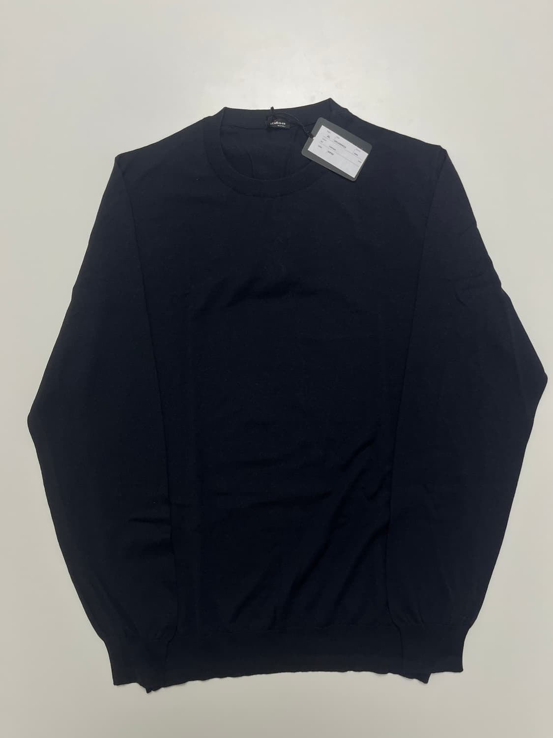 키톤 KITON 울100% 니트 스웨터 XL 네이비(새상품) 상품이미지1