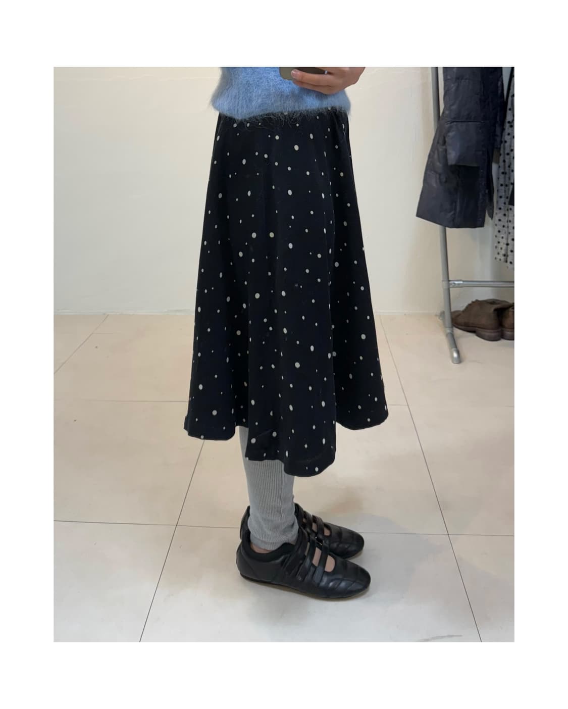 빈티지 도트 스커트 상품이미지2