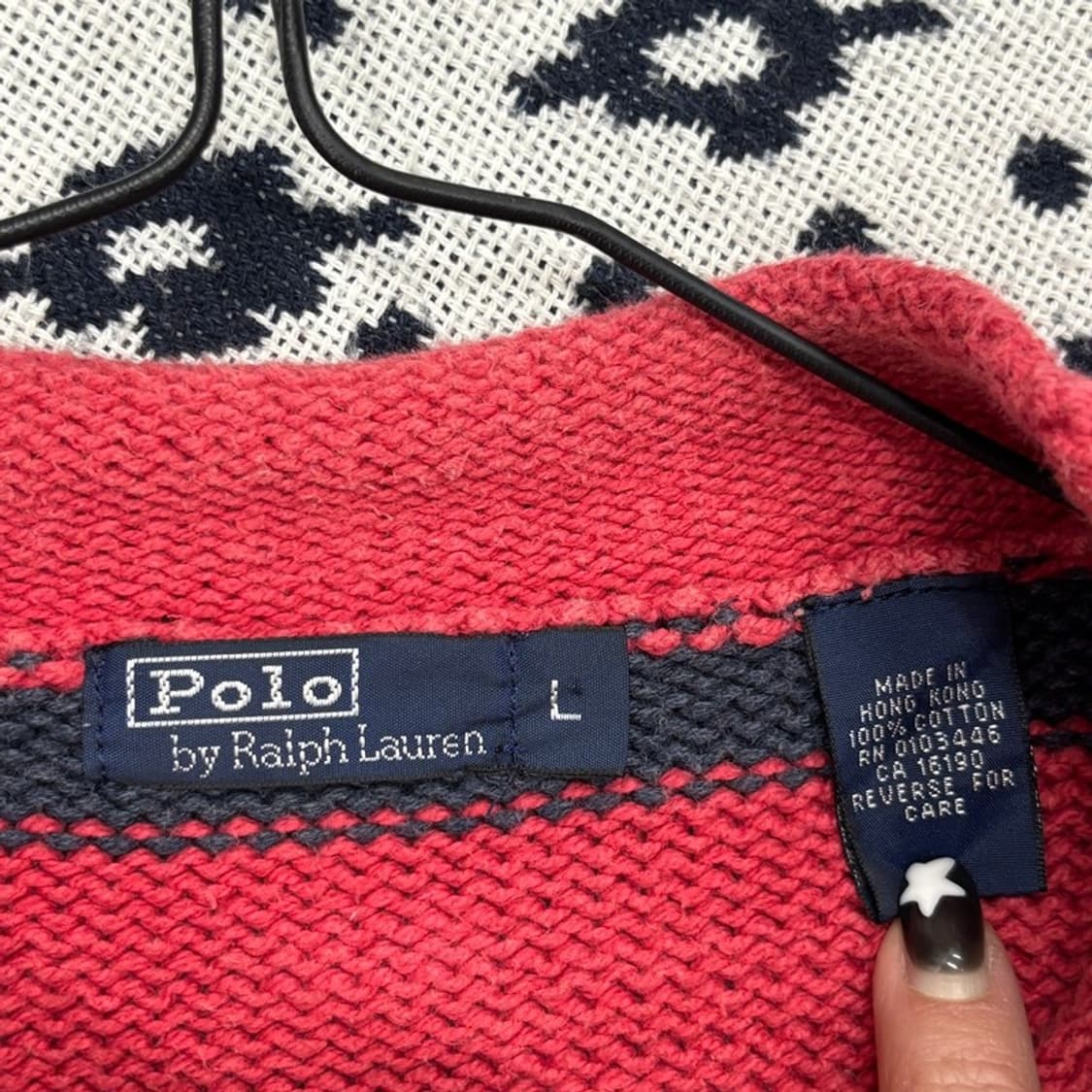 폴로 랄프로렌 빈티지 레트로 스트라이프 니트 L P00009 상품이미지2