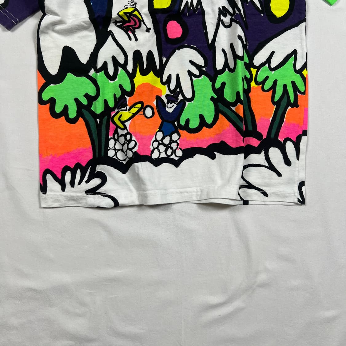 80‘s 88년도 코즈믹 kozmik 올프린트 아트 반팔티 상품이미지4