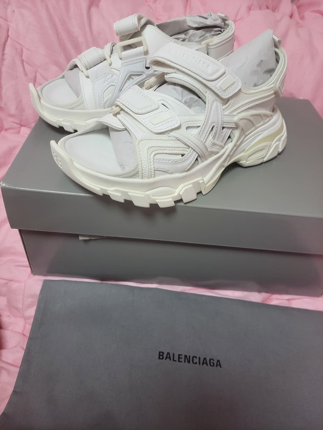 정품)급처미사용새상품!발렌시아가 트랙 샌들 36사이즈 2개있어염! 상품이미지1