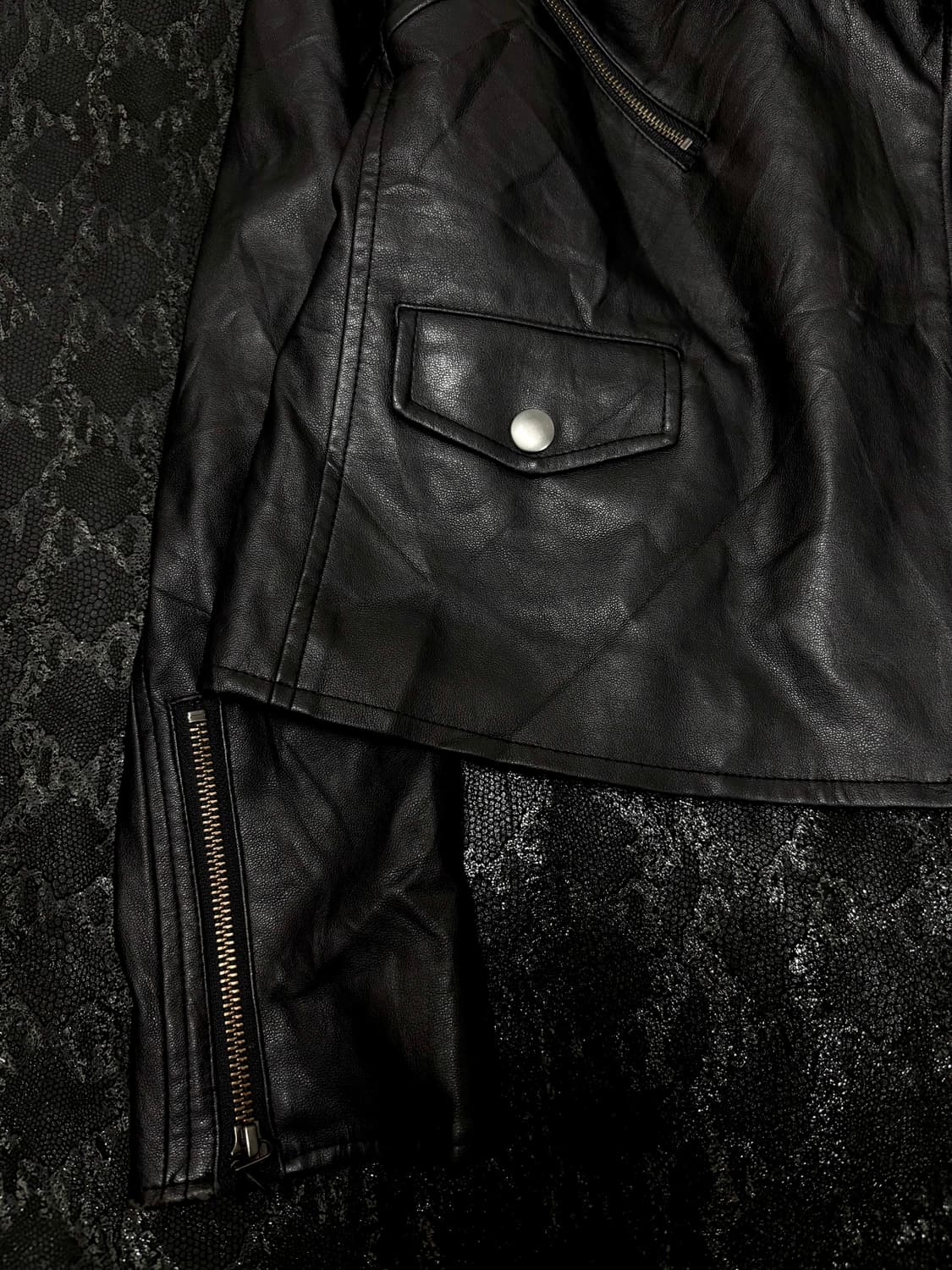 “Vintage” Chic Mood Side Zipper Leather  상품이미지7