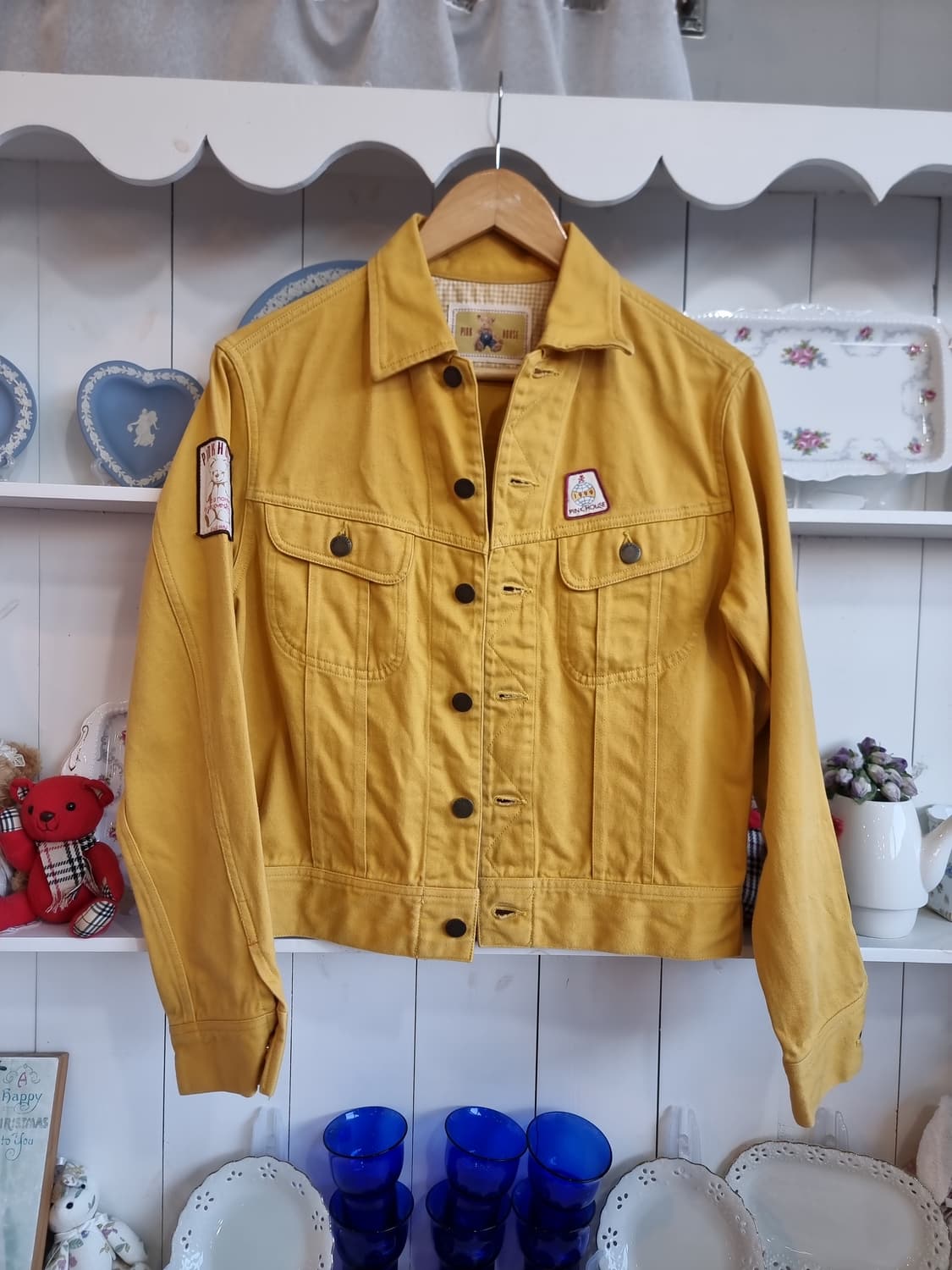 핑크하우스 곰돌이 자켓 머스타드 컬러 상품이미지7