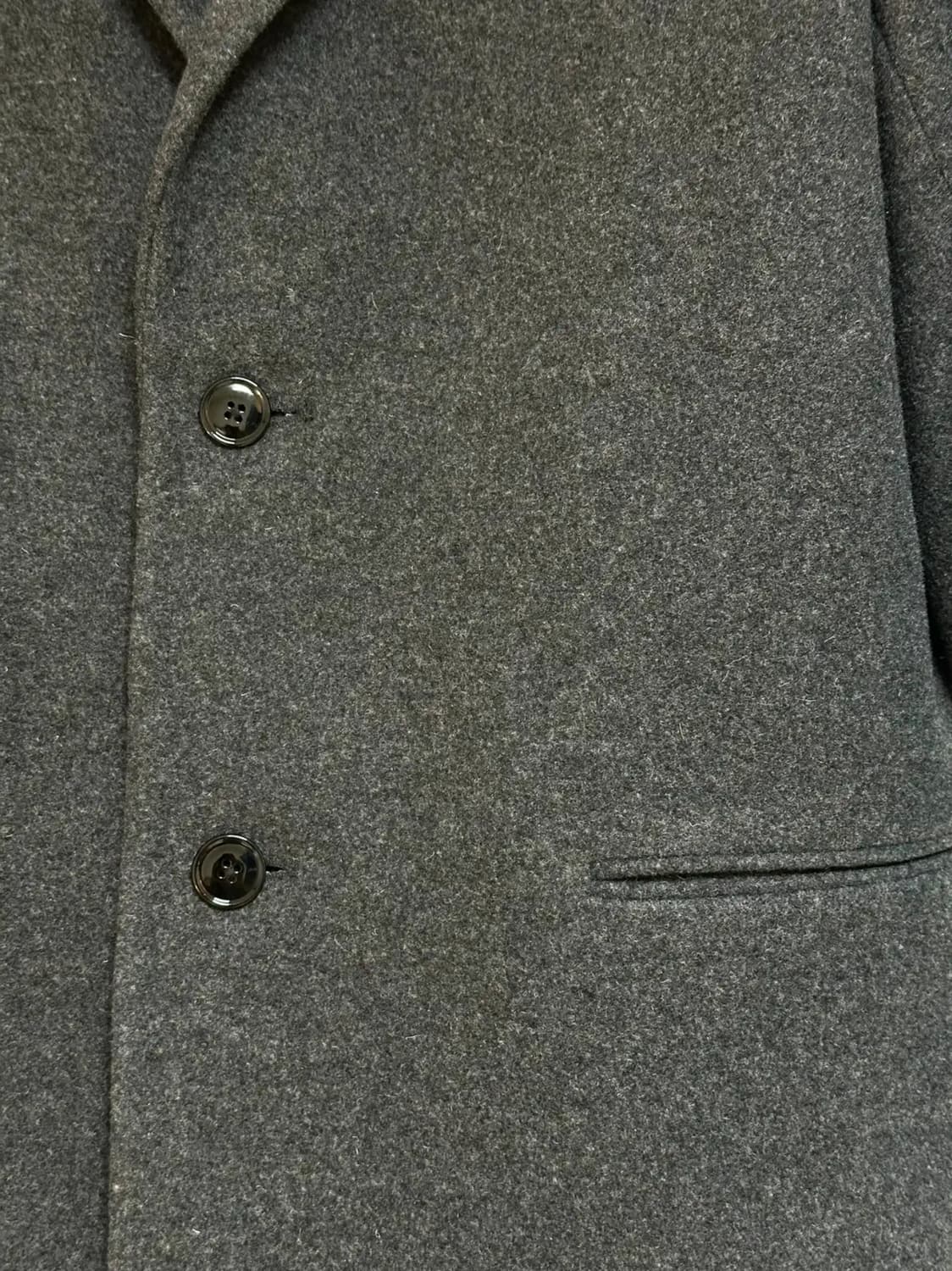 르메르 코트 소프트 펠트 울 체스터필드 코트 그레이 신 (오버사이즈 핏) 상품이미지4