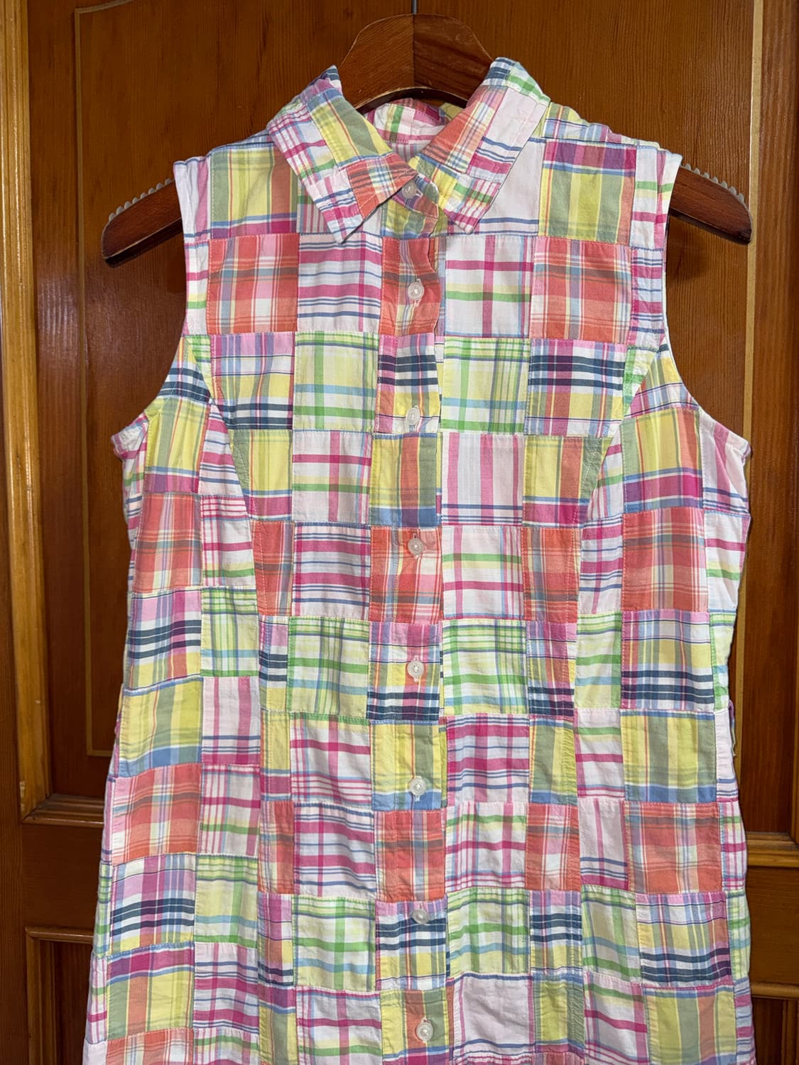 BROOKS BROTHERS 파스텔 패치워크 셔츠 원피스 상품이미지4