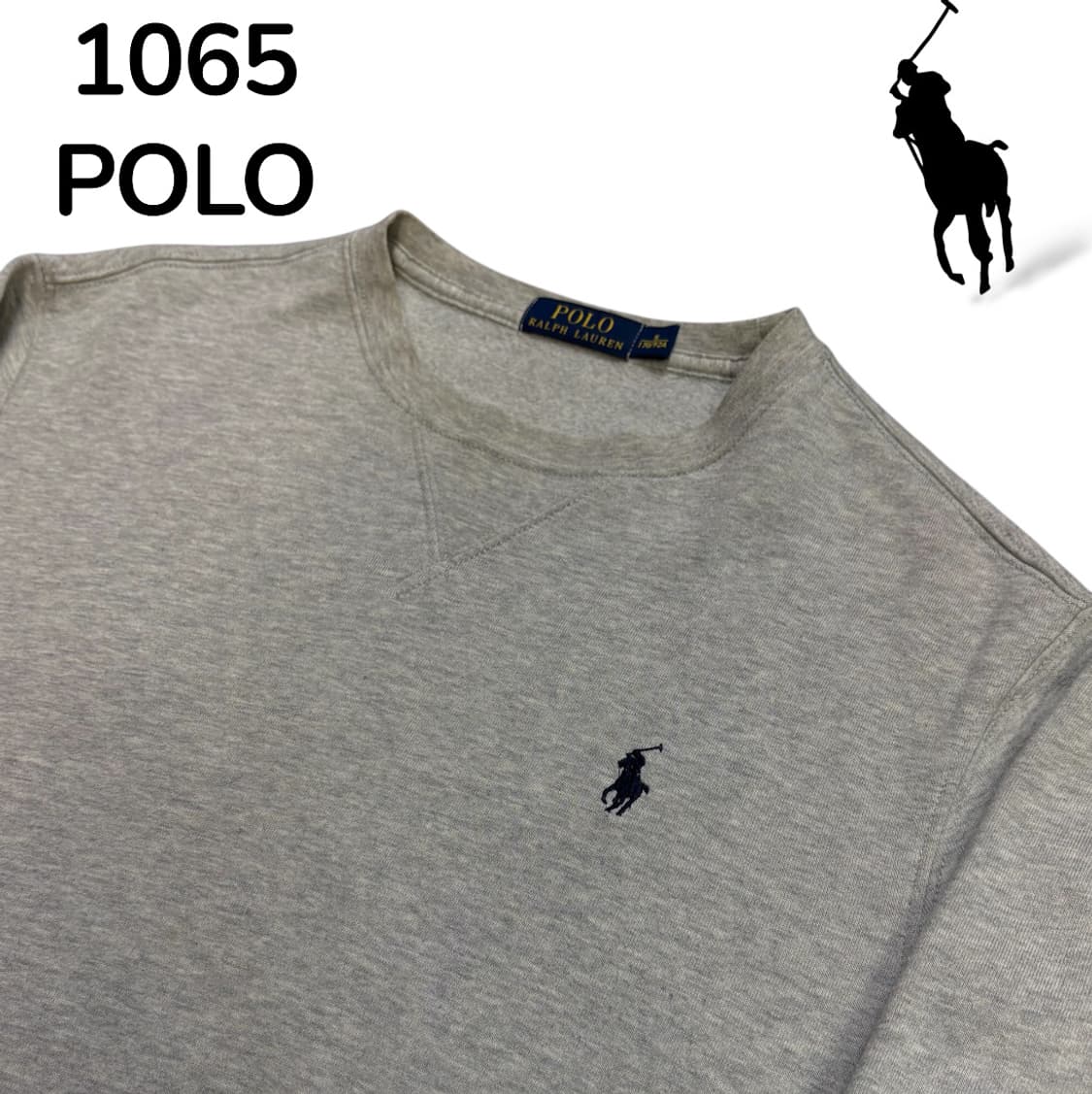 폴로 그레이 맨투맨 S 상품이미지4