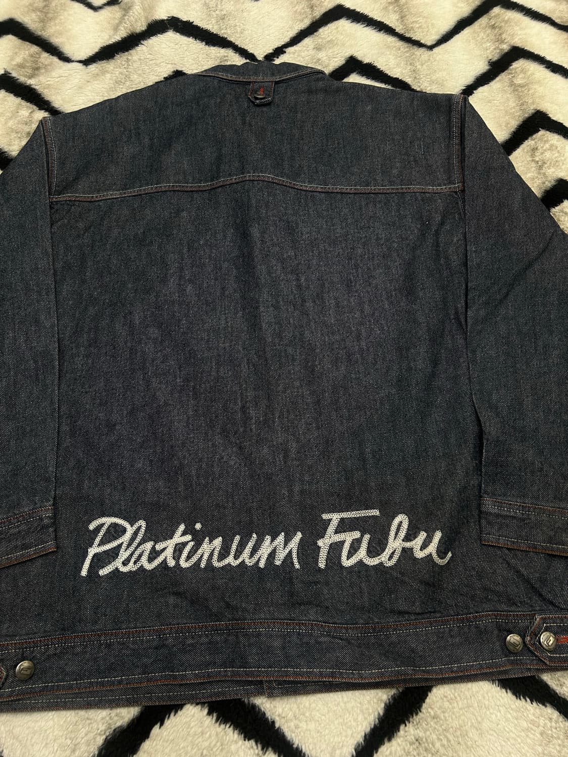 [XL]FUBU 90s 자수 오버핏 데님 자켓 상품이미지3