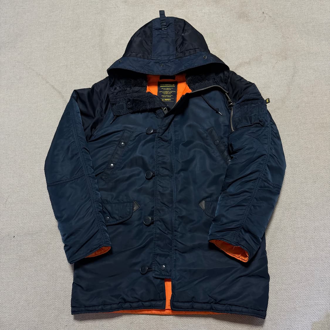 알파인더스트리 N-3B 네이비 야상 파카 상품이미지2