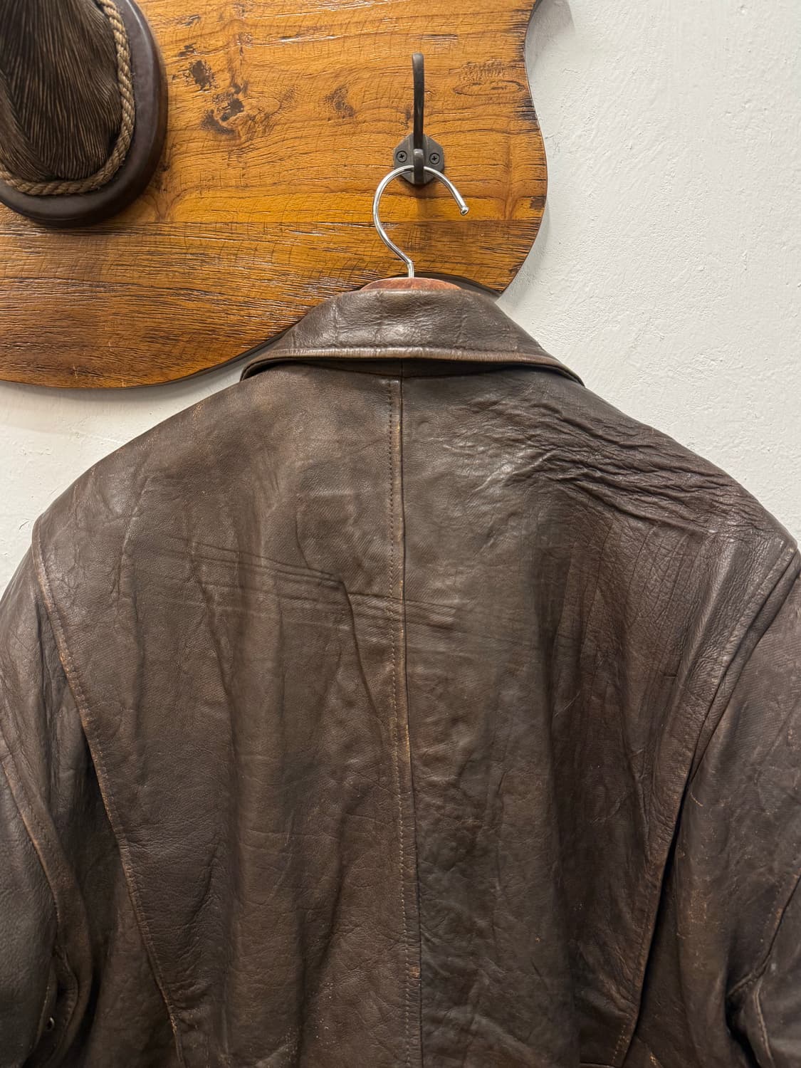 Fabiani Leather Flight A-2 Jacket 상품이미지6